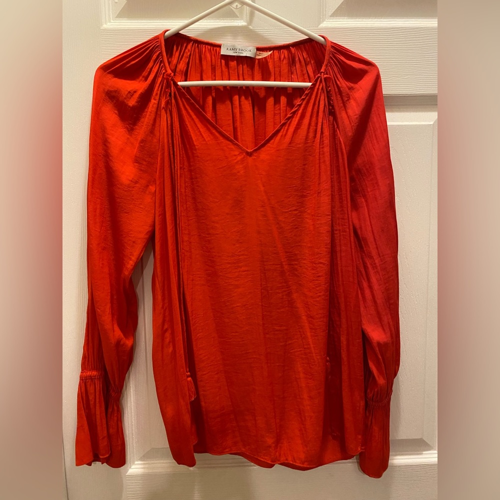 Red Ramy Brook work blouse
